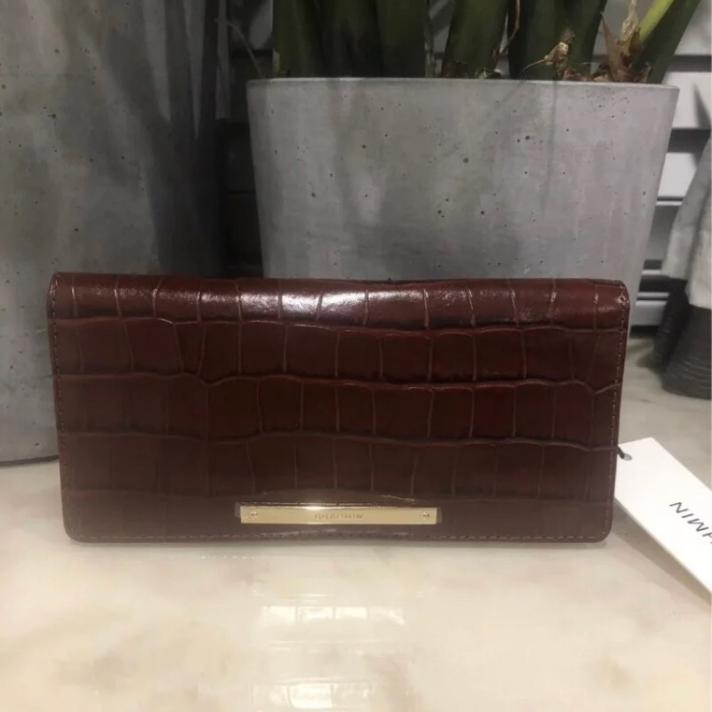 BRAHMIN Ady Wallet in Cognac Trance